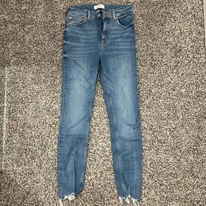 Zara super high waisted super skinny stretch jeans